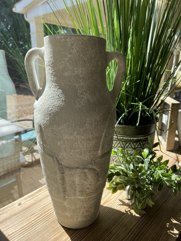 Vase Upcycled Using Salt Wash
